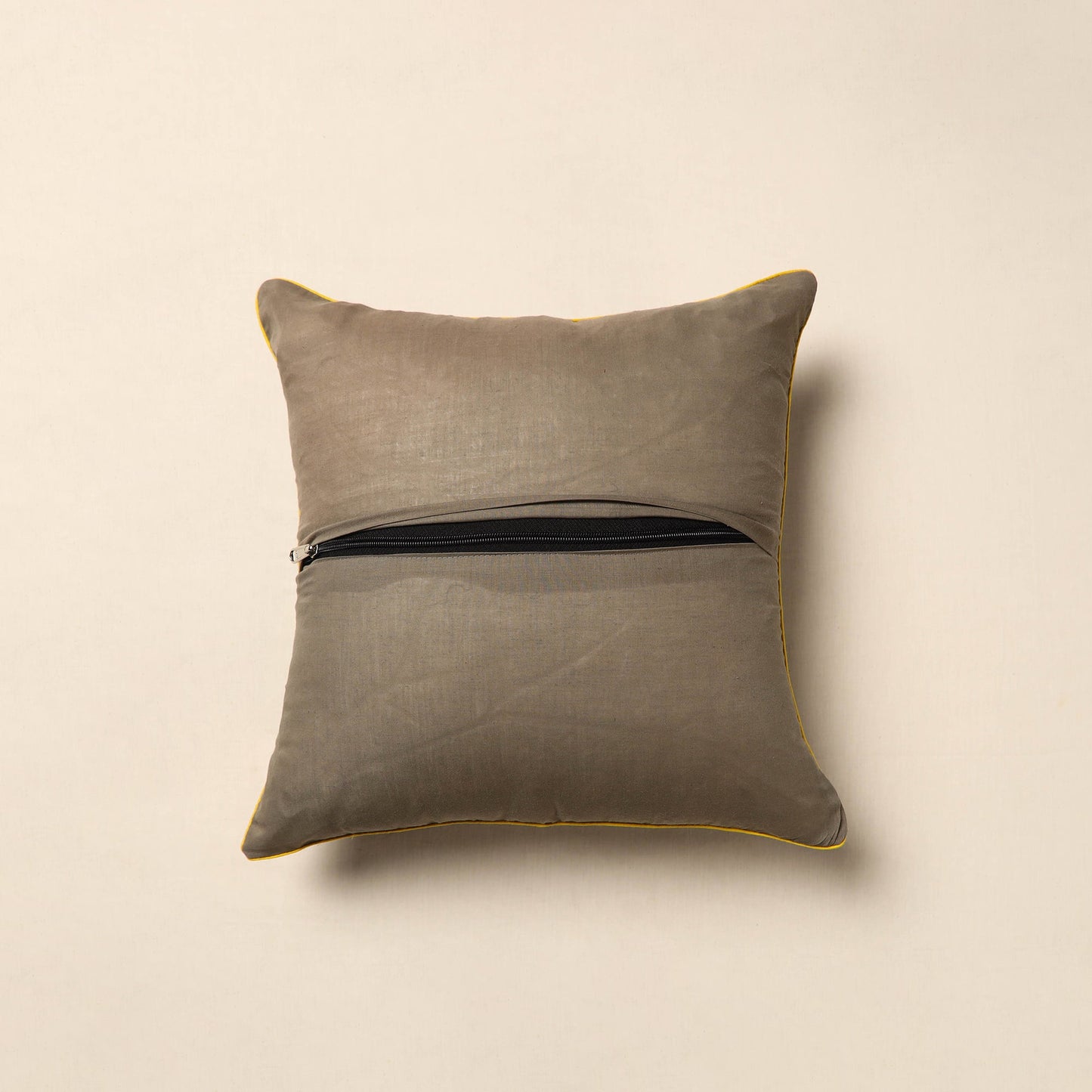 Grey - tie & dye bandhani cushion cover 22 - handcrafted