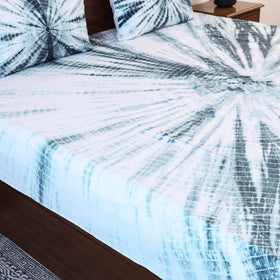 Buy Tie & Dye Cotton Double Shibori Bed Sheet Set