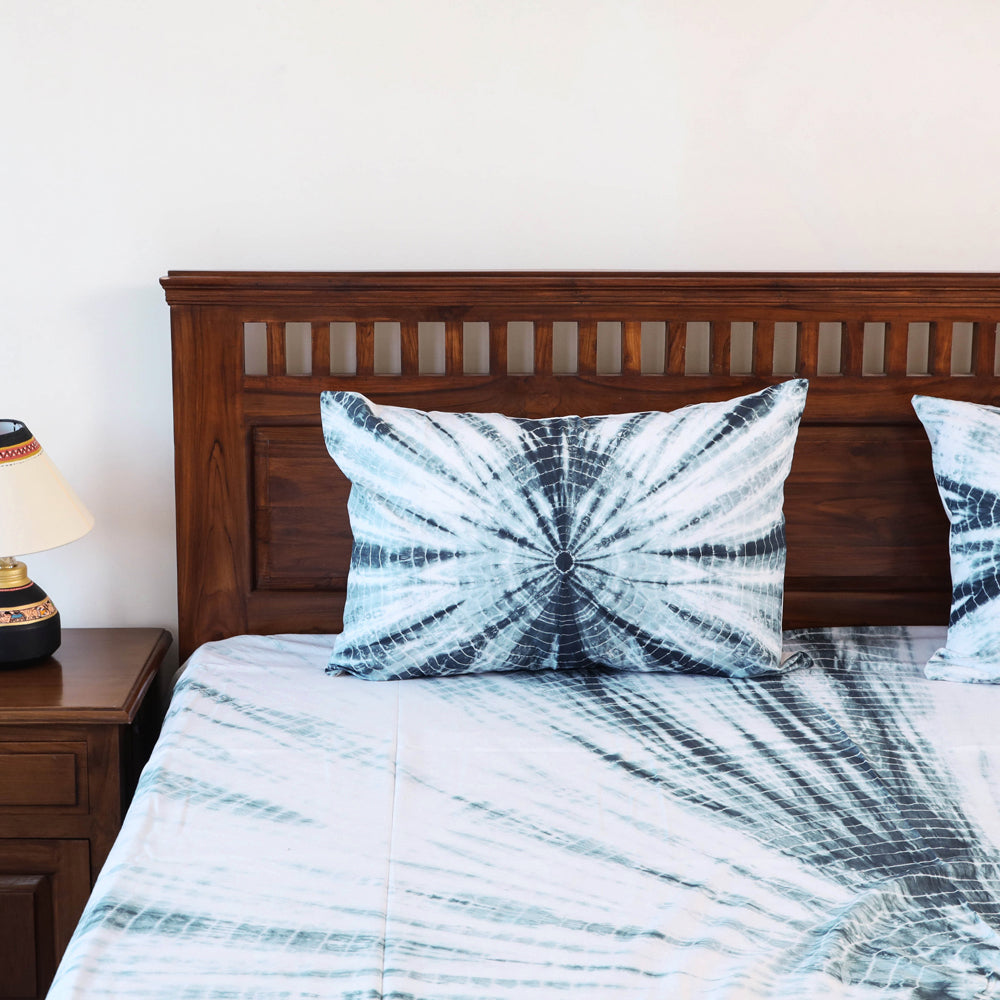Buy Tie & Dye Cotton Double Shibori Bed Sheet Set