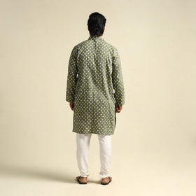 Buy Tie-Dye Cotton Long Bandhani Kurta for Men