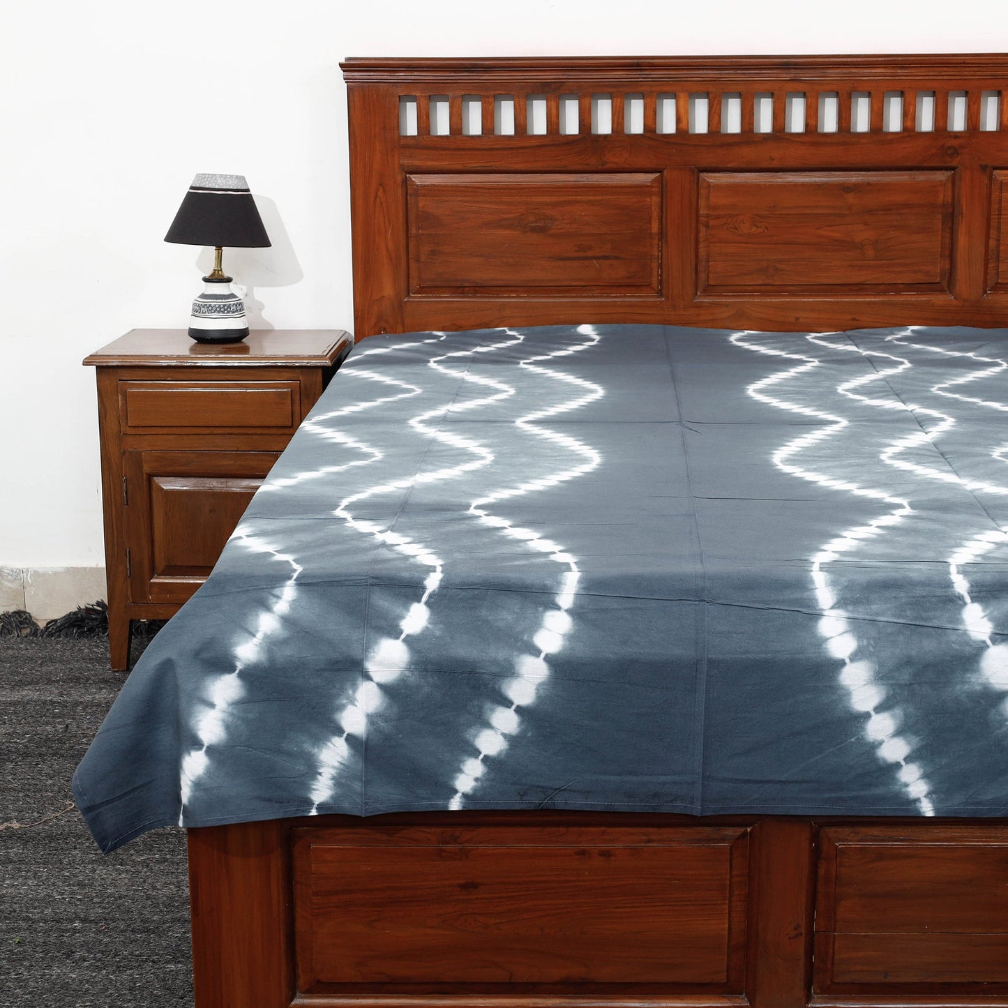Buy Tie & Dye Cotton Single Shibori Bed Sheet