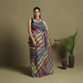  Grey Tie-Dye Kota Doria Cotton Leheriya Saree