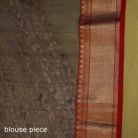 Grey - traditional handloom buti katan chanderi silk saree