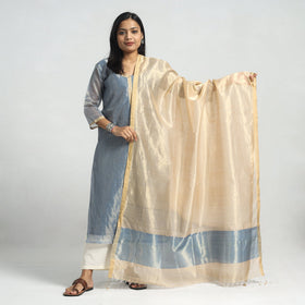  Traditional Maheshwari Handloom Silk Cotton Kurta with Dupatta Set 
