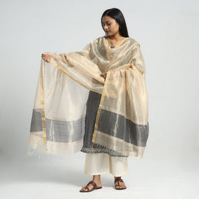  Traditional Maheshwari Handloom Silk Cotton Tissue Zari Work Kurta with Dupatta Set Online at iTokri.com