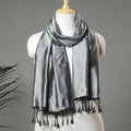  Traditional Maheshwari Silk Handloom Stole with Tassels Online at iTokri.com
