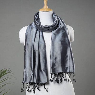  Traditional Maheshwari Silk Handloom Stole with Tassels 