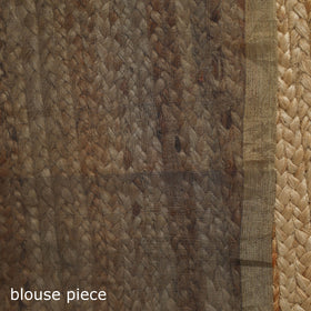 Grey - traditional tissue zari handloom chanderi silk saree