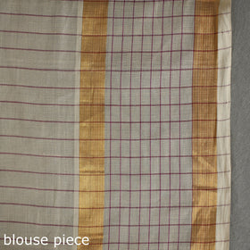  Traditional Venkatagiri Handloom Cotton Stripe Saree with Thread & Zari Buti 36 