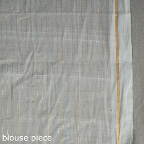  Traditional Venkatagiri Handloom Cotton Zari Checks Saree with One Side Zari Border 32 