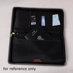  Tribal Embroidery Jute Passport Cover 