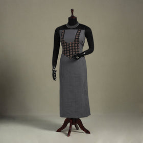 Grey Unstitched Plain Cotton Kurta Material