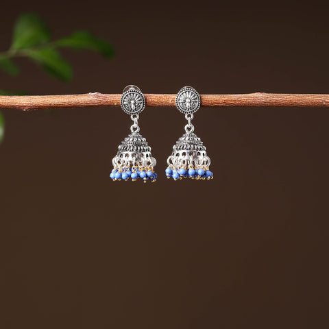  Vrinda Handcrafted GS Beaded Jhumki Earrings