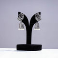  Antique Silver Finish Oxidised Brass Base Jhumki Earrings 