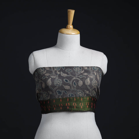 Grey - woollen blouse piece 58 - handcrafted