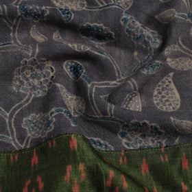 Grey - woollen blouse piece 58 - handcrafted