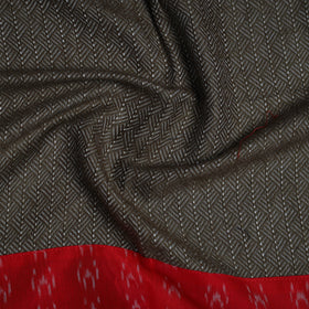 Grey - woollen plain blouse piece 08 - handcrafted