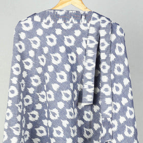 Grey Wrap Around Cotton Pochampally Ikat Skirt