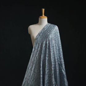 Zari buti silk tie-dye bandhani fabric 10 - handcrafted