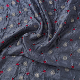 Zari buti silk tie-dye bandhani fabric 16 - handcrafted