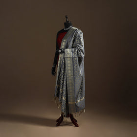 Zari work banarasi silk dupatta 17 - handcrafted