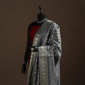 Zari work banarasi silk dupatta 17 - handcrafted