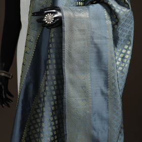 Zari work banarasi silk dupatta 21 - handcrafted