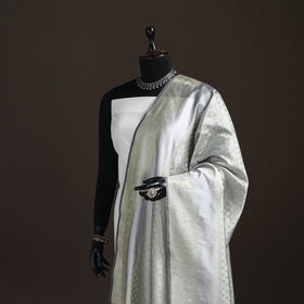 Zari work banarasi silk dupatta 23 - handcrafted