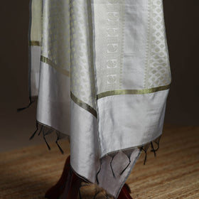 Zari work banarasi silk dupatta 23 - handcrafted