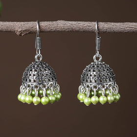  Elegant Beadwork German Silver Earrings Online in India