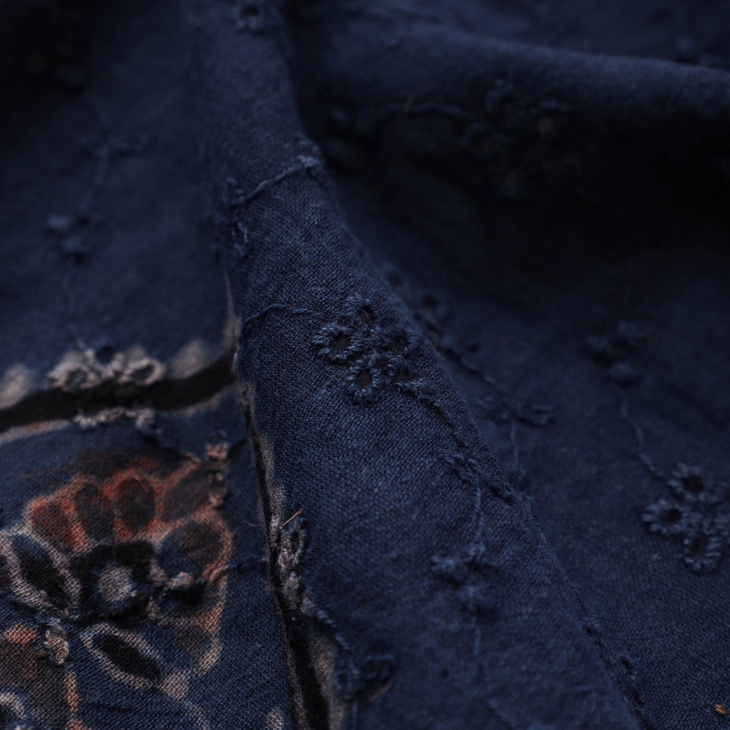 Hakoba natural dyed cotton fabric 14 - handcrafted