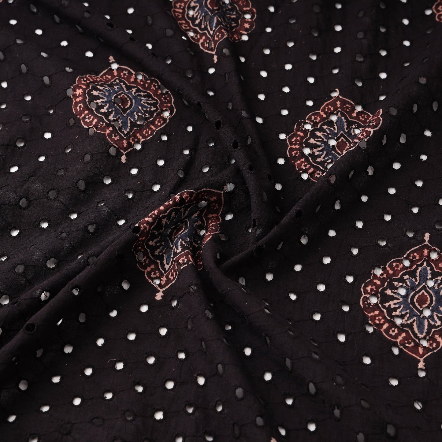 Hakoba natural dyed cotton fabric 37 - handcrafted