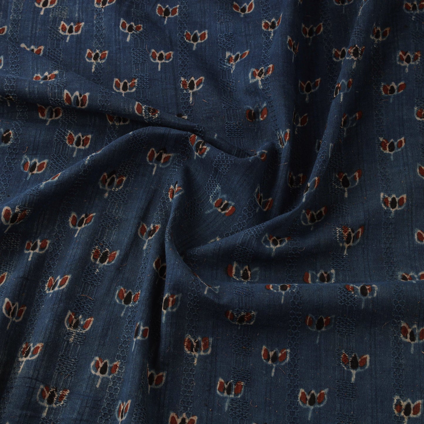 Hakoba natural dyed cotton hand fabric 07 - handcrafted