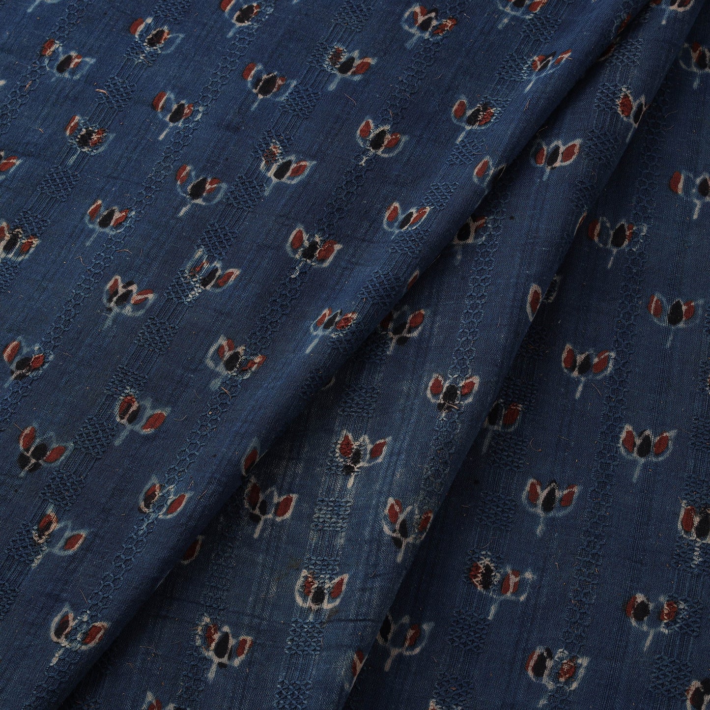 Hakoba natural dyed cotton hand fabric 07 - handcrafted