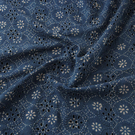 Hakoba natural dyed cotton hand fabric 11 - handcrafted