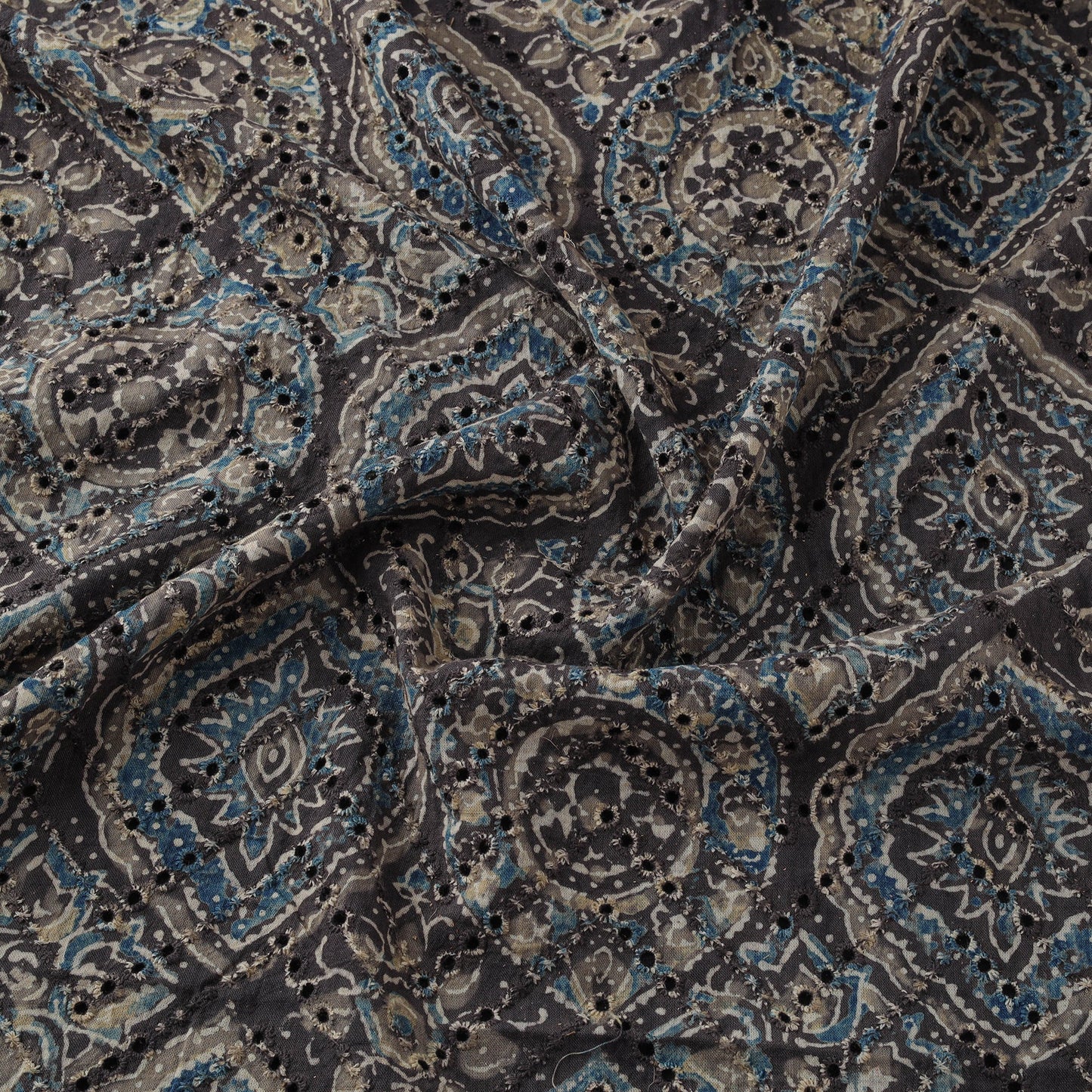 Hakoba natural dyed cotton hand fabric 12 - handcrafted