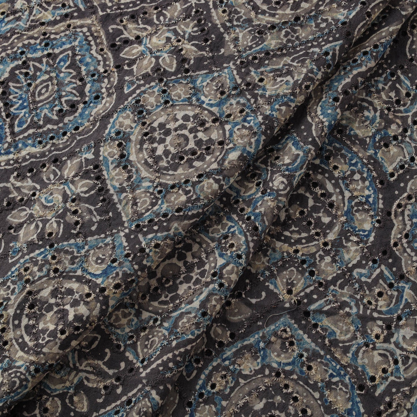 Hakoba natural dyed cotton hand fabric 12 - handcrafted