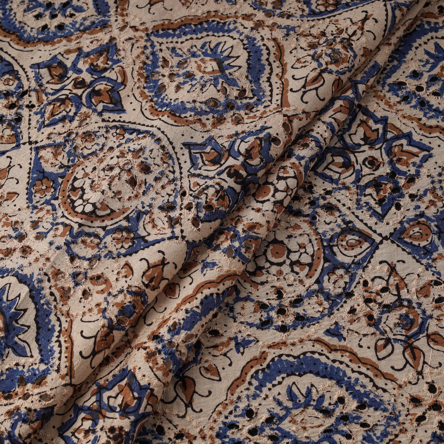 Hakoba natural dyed cotton hand fabric 15 - handcrafted