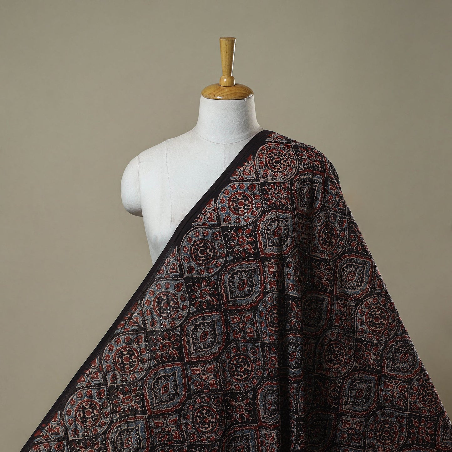 Hakoba natural dyed cotton hand fabric 16 - handcrafted