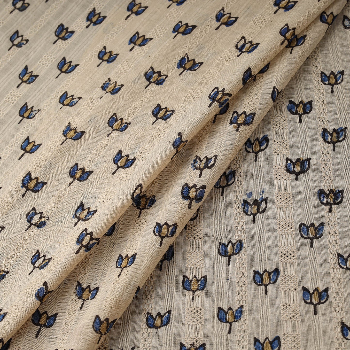 Hakoba natural dyed cotton hand fabric 20 - handcrafted