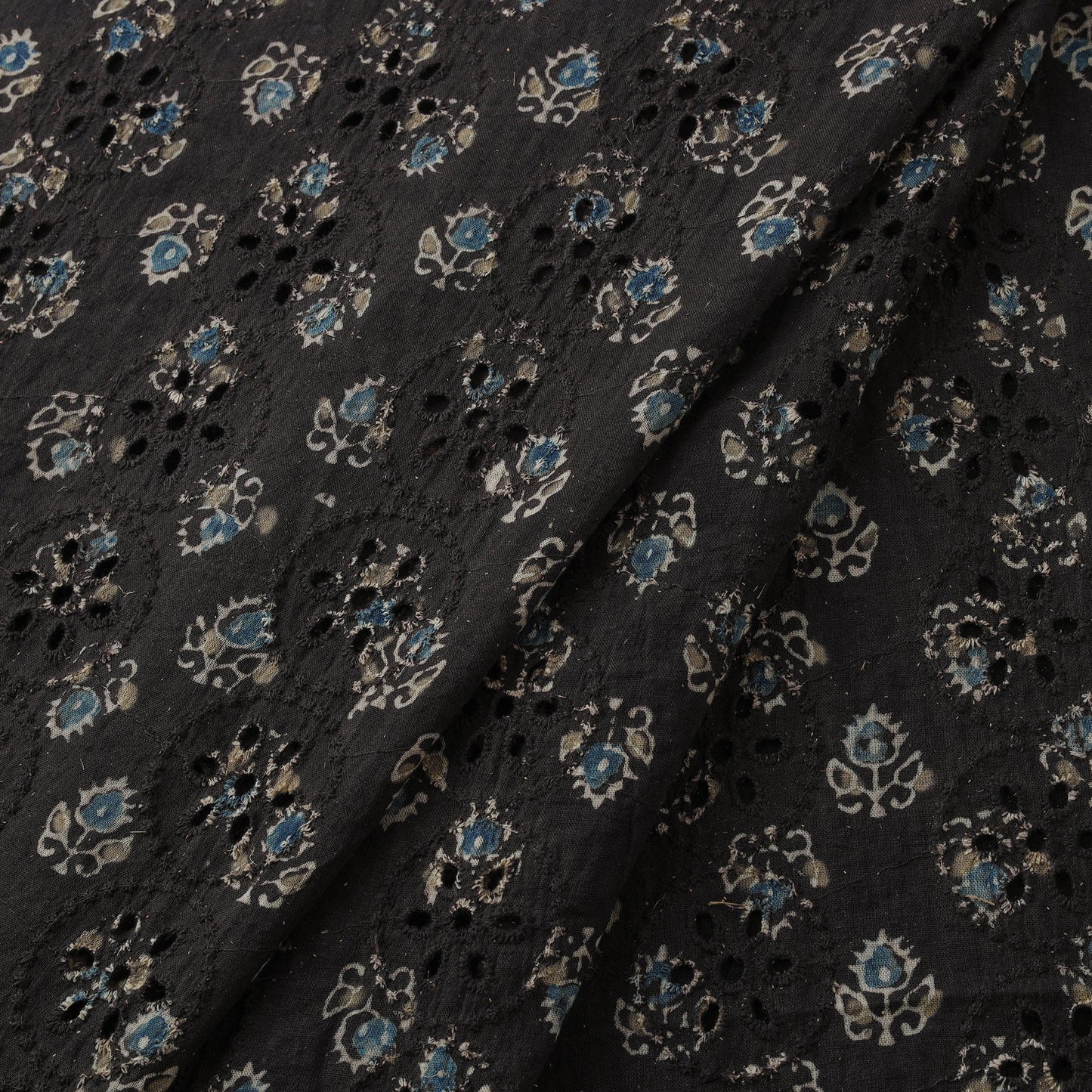 Hakoba natural dyed cotton hand fabric 21 - handcrafted