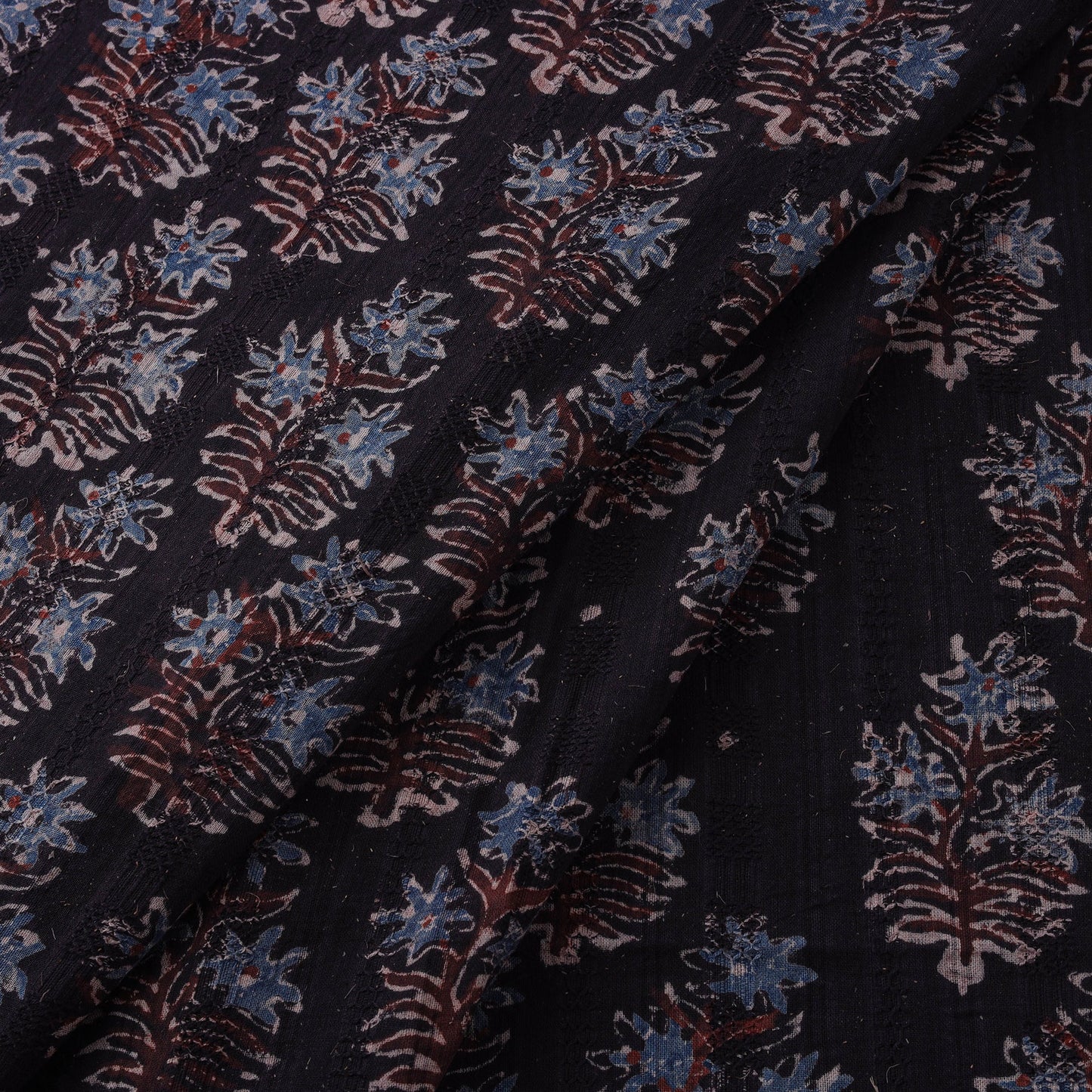 Hakoba natural dyed cotton hand fabric 26 - handcrafted