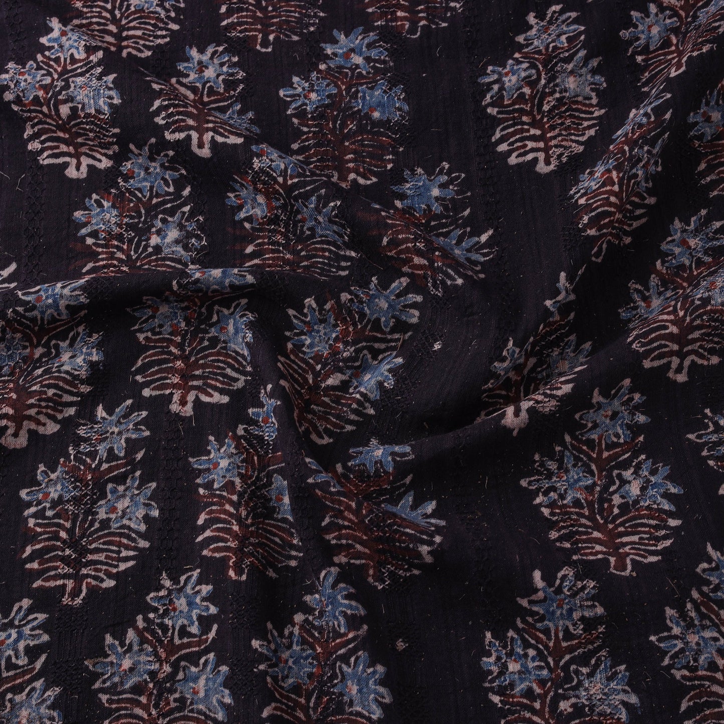 Hakoba natural dyed cotton hand fabric 26 - handcrafted