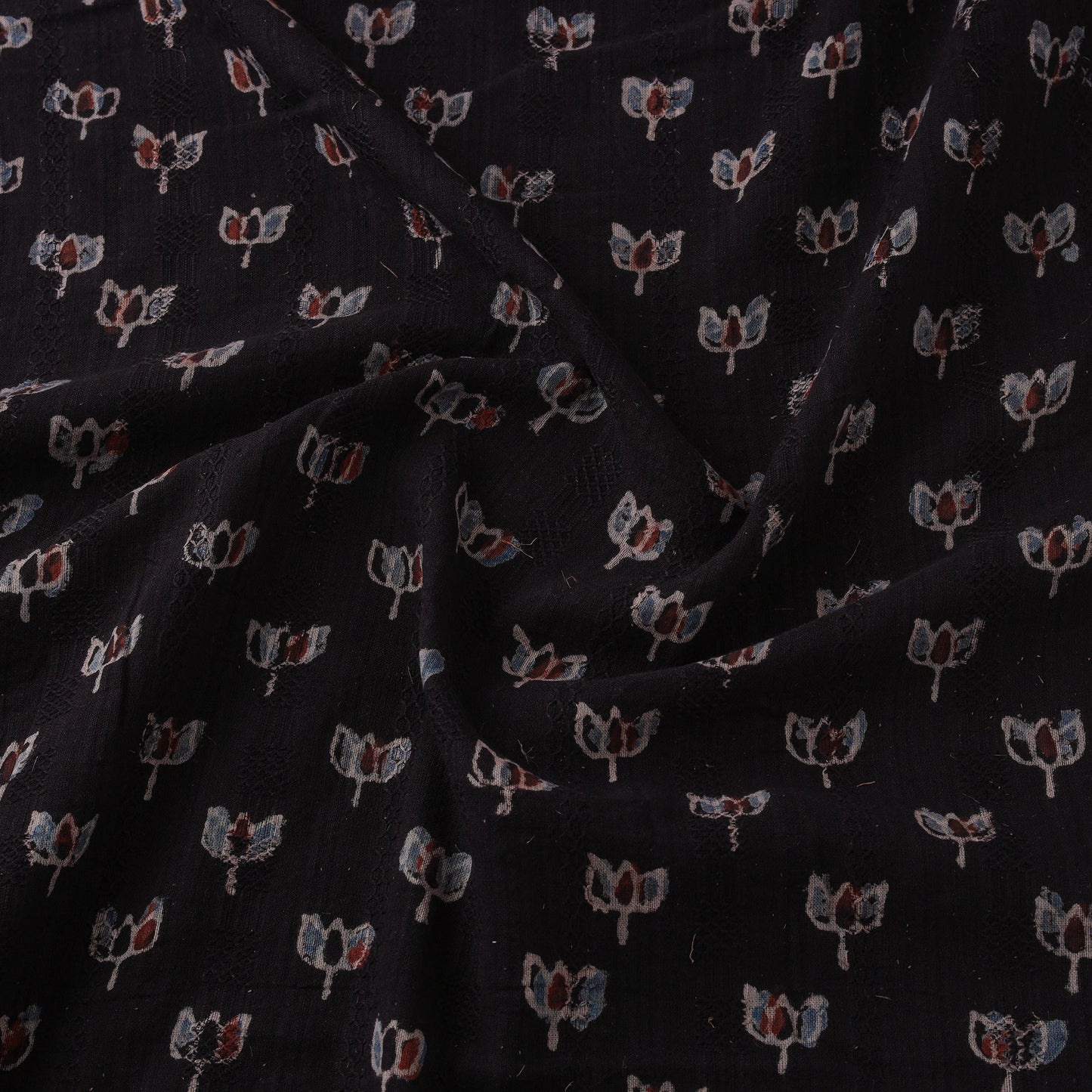 Hakoba natural dyed cotton hand fabric 28 - handcrafted