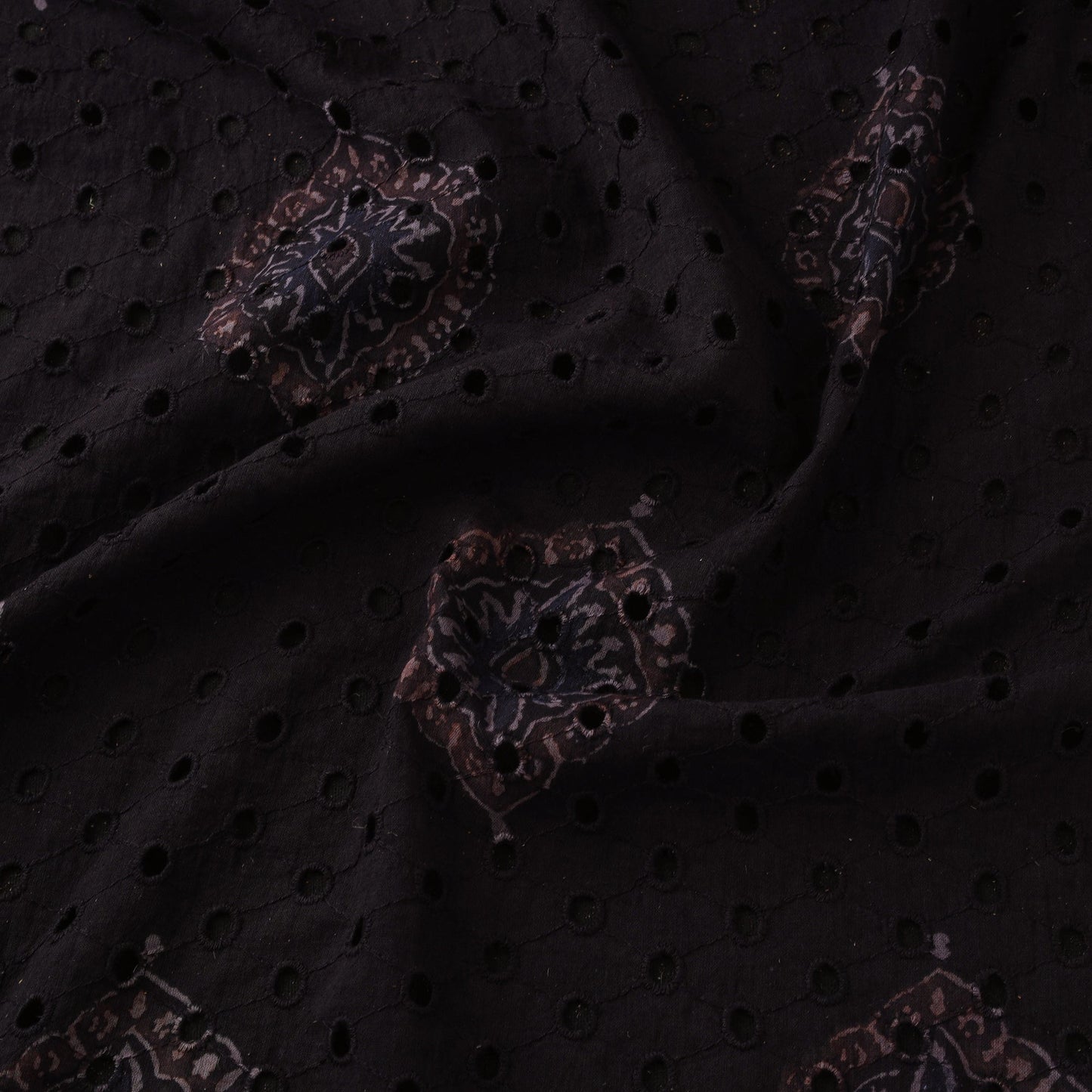 Hakoba natural dyed cotton hand fabric 37 - handcrafted