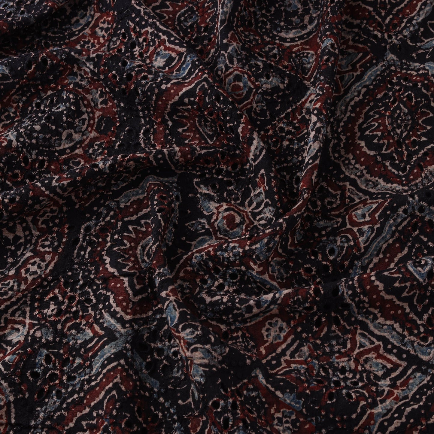 Hakoba natural dyed cotton hand fabric 38 - handcrafted