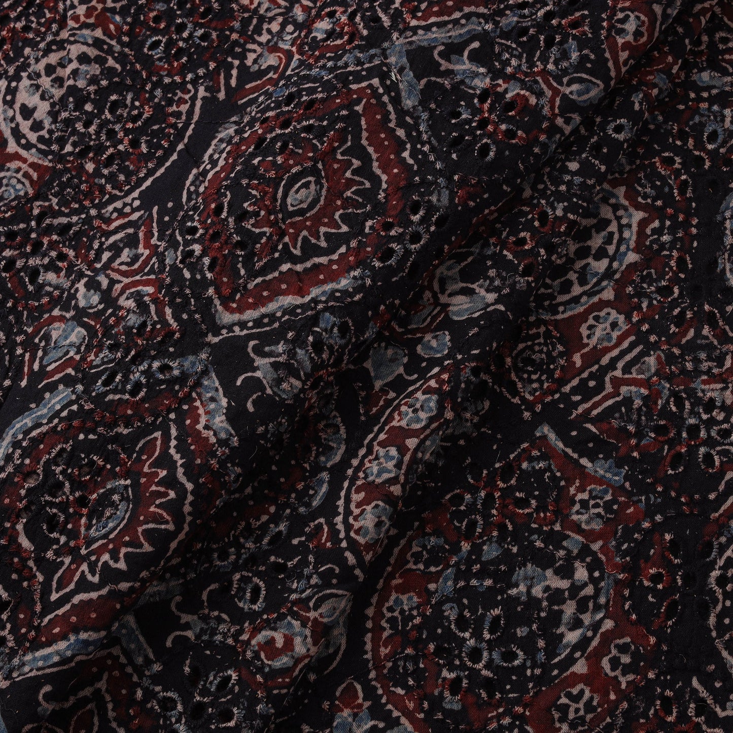 Hakoba natural dyed cotton hand fabric 38 - handcrafted