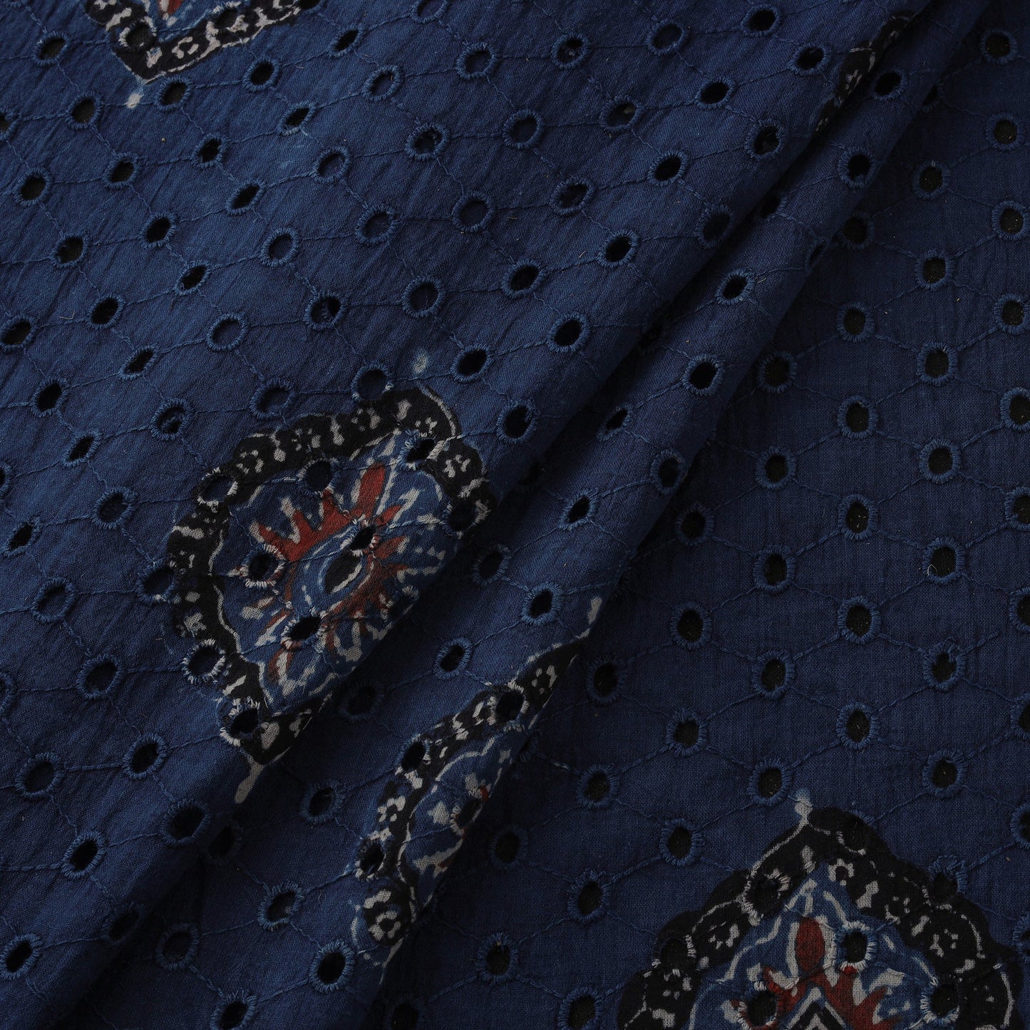 Hakoba natural dyed cotton hand fabric 39 - handcrafted