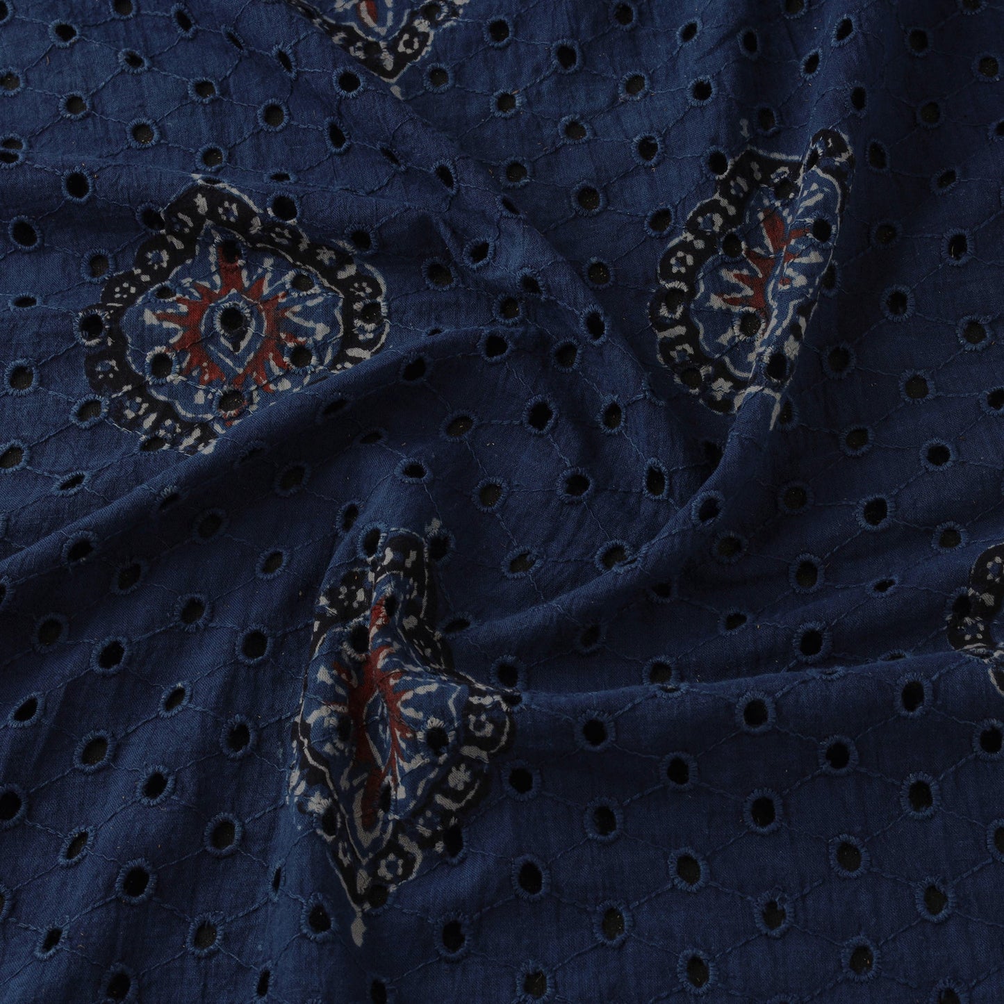 Hakoba natural dyed cotton hand fabric 39 - handcrafted