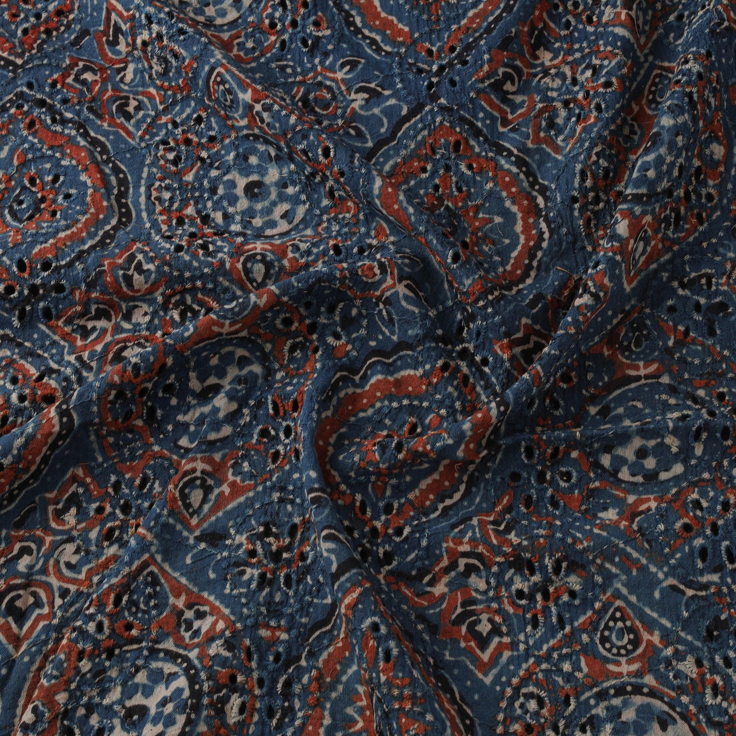 Hakoba natural dyed cotton hand fabric 43 - handcrafted